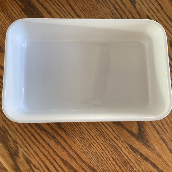 VTG Kari Trestakk Norway Casserole Porcelain Baking Dish Abstract Forks Design - Picture 11 of 11